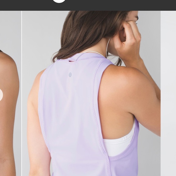 EUC Lululemon Training Tough Tank Pretty Purple Size 8 - Picture 6 of 9